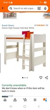 White High Sleeper Adjustable Single bed