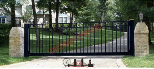 New wrought iron driveway - new,