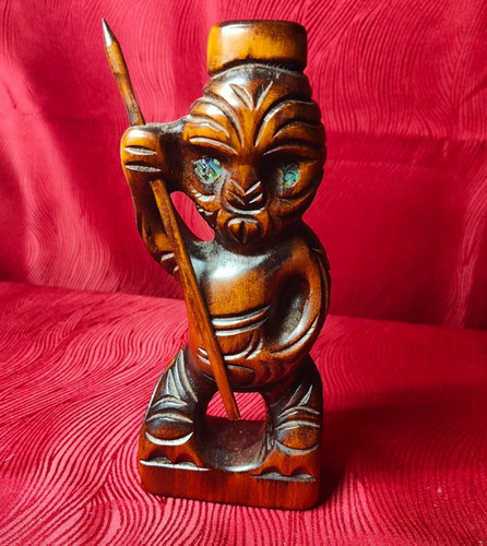 Vintage hand carved maori teko - hand,