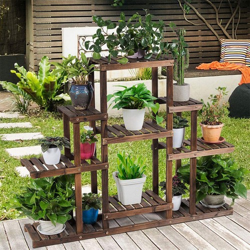 Tier flower rack wood - tier,