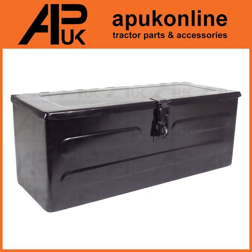 Large black lockable tool box - black,