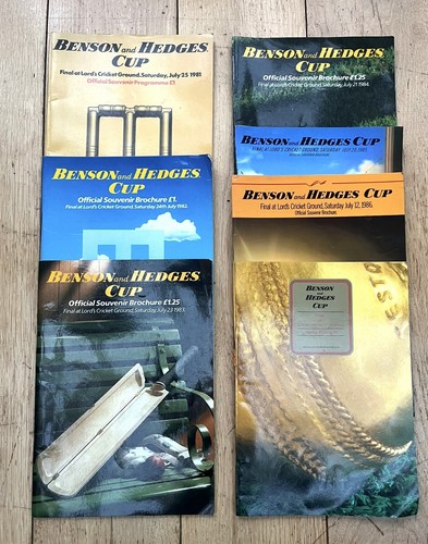 Cricket souvenir brochures - cricket,