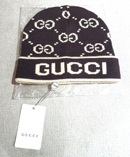 Gucci Beanie Brown/Beige Wool