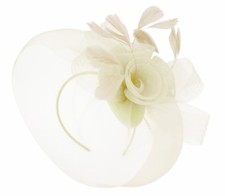 Large Fascinator Headband Aliceband Hat Weddings Ladies Day Races Royal Ascot