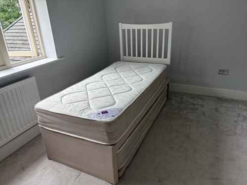 Trundle bed with two - two, single