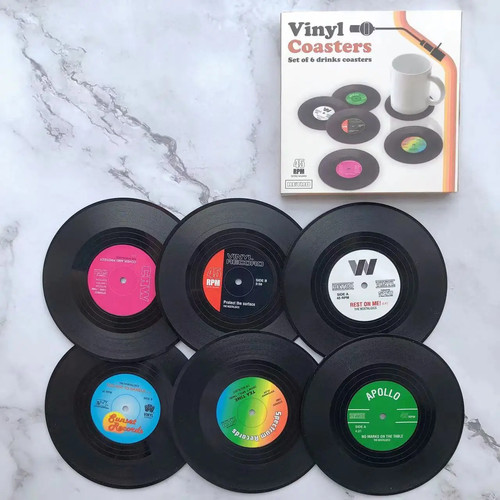 12pcs retro vinyl record - 6/12pcs,