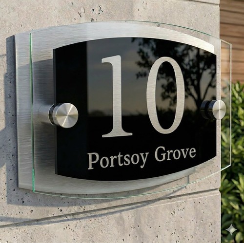 House number plaques - number,