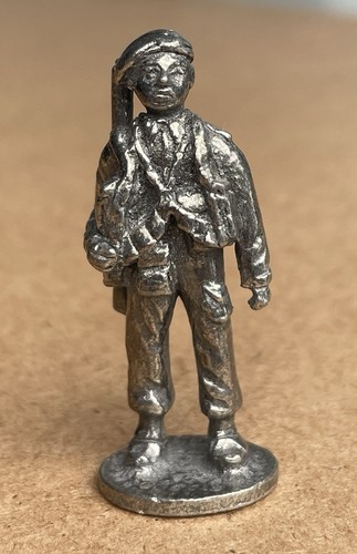 Small pewter military soldier - pewter,