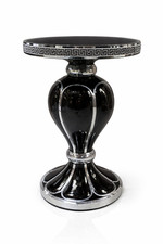 Black venetian mirrored table - venetian,