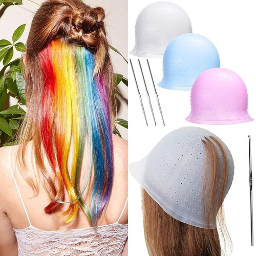 Reusable silicone hair dye cap - dye,