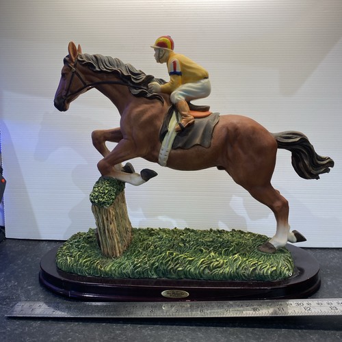Statue race horse and - race, rider