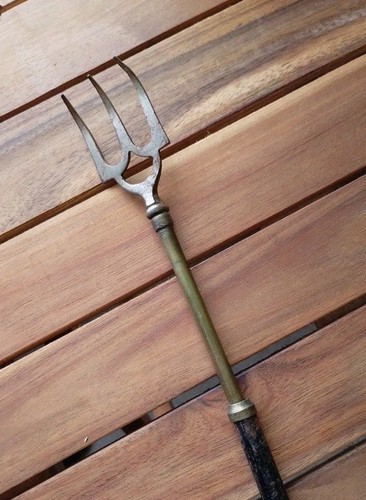 Old vintage brass wood - vintage, brass/wood