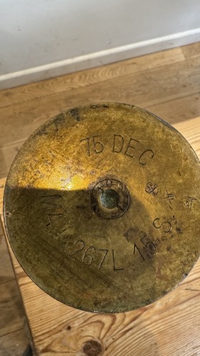 Antique artillery shell casing - shell,
