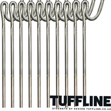 TuffLine Fencing Pins 8mm x 125cm Hot Dipped Galvanised