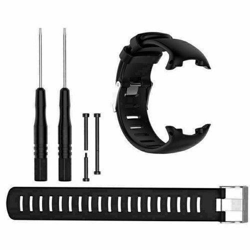 Black watch band strap - black,