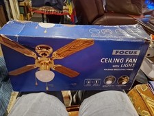 Focus Ceiling Fan With  Light