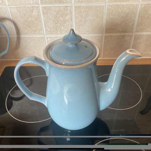 Denby colonial blue coffee pot - colonial,