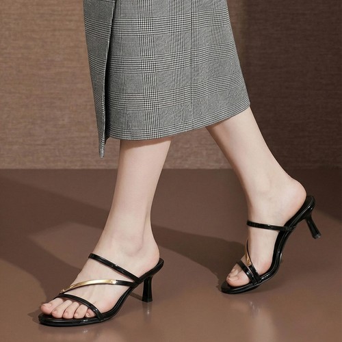 Women square toe mid - square,