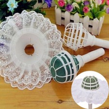 DIY Decoration With Lace Lelace Collar Bouquet Flower Foam Holder Wedding Hand