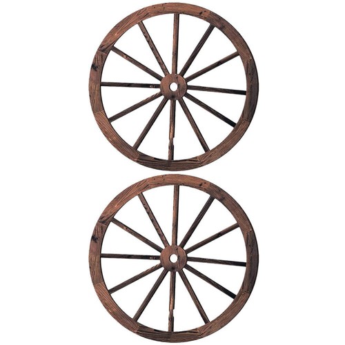 Wooden wagon wheel - wooden,