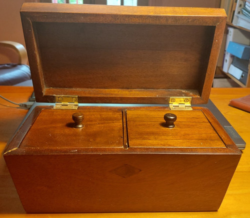Wooden two compartment - a,