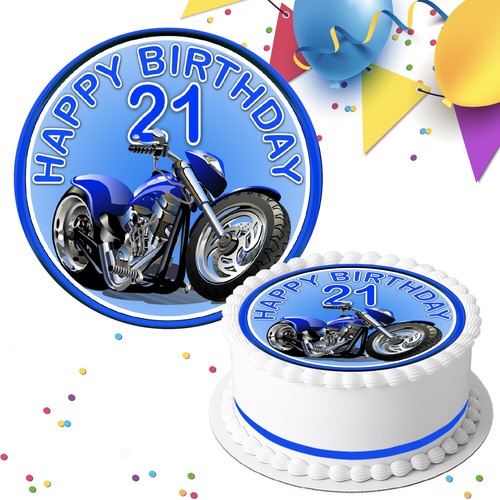 Precut motor bike blue - motor,