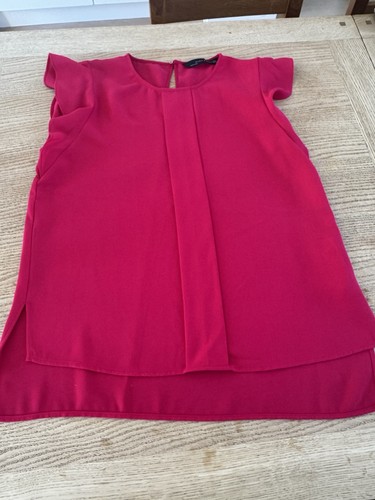 Zara womens hot pink blouse - womens,