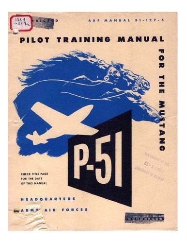 Pilot manual for - the, p-51