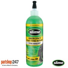 Slime Tubeless Tyre Sealant 473ml Car Van Puncture Prevention Flat Tyres Repair