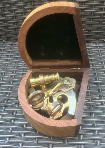 Beautiful brass sextant a - beautiful,