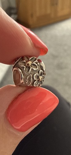 Pandora silver 14k gold dew - silver,