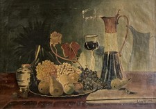 ANTIQUE OIL PAINTING Art Deco