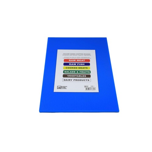 Blue chopping board plastic - blue,