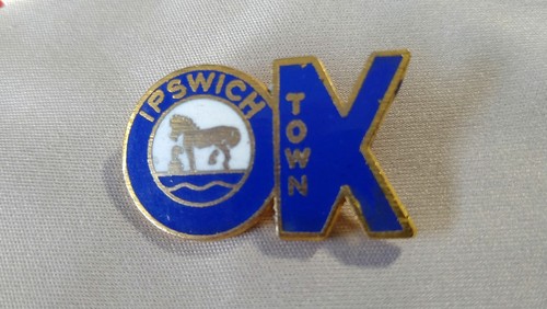 Rare ipswich town enamel - rare,