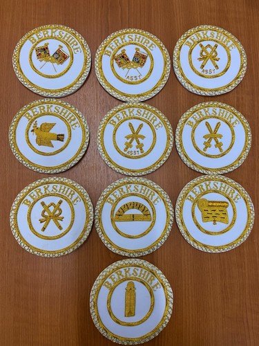 Masonic craft apron badges - craft,