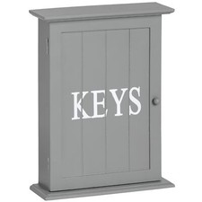 Grey Gray Wooden Key Box