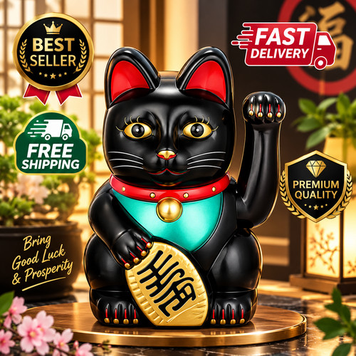 Chinese lucky waving gold - waving, cat