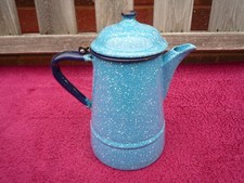 Vintage Blue Speckle Enamel