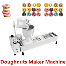 ✅Electric Automatic Donut Fryer Ball Doughnuts Maker Machine Stainless Cooking