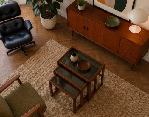 Vintage teak danish - danish, nest