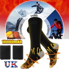 Electric Heated Socks Rechargeable 5V 5000mAh Battery Unisex Winter Foot Warmer~