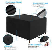 Large Heavy Duty Waterproof Garden Patio Furniture Cover for Rattan Table Cube