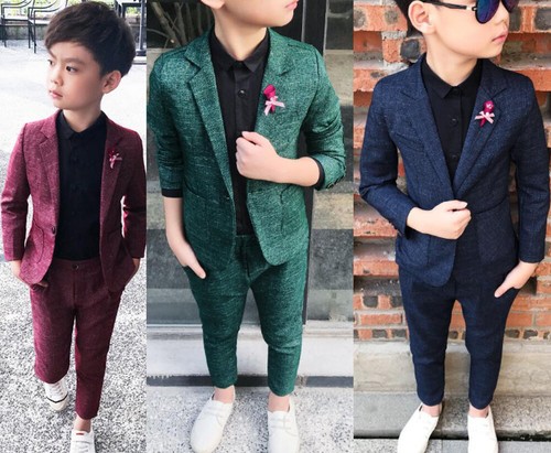 Kids boys suit check waistcoat - boys,