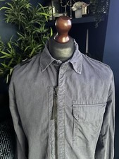 MA. Strum Garbadine Military Overshirt 1471 Navy Blue Medium Terraces Casuals