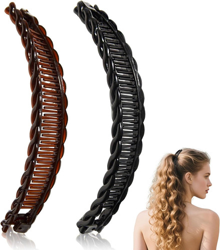 Banana clip 2pcs hair - banana,