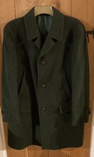 Vintage LODEN Style Ladies Size 16  Green 85% Wool Coat