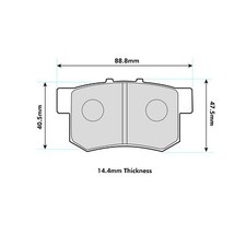 Ferodo DS2500 Rear Brake Pads