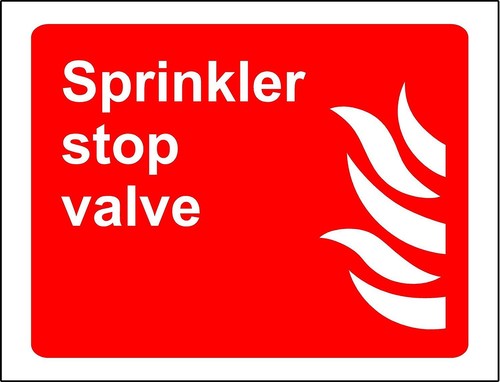 Sprinkler stop valve fire - stop,