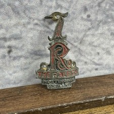 Vintage Raleigh Bicycle Head Badge Plate Nottingham England Bike Emblem Metal UK