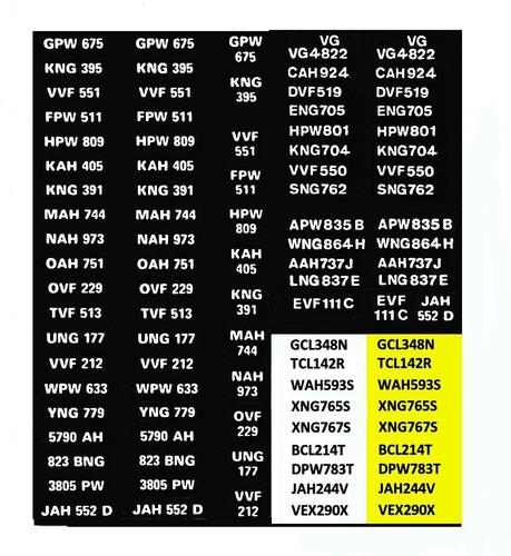 Model bus waterslide transfers - waterslide,